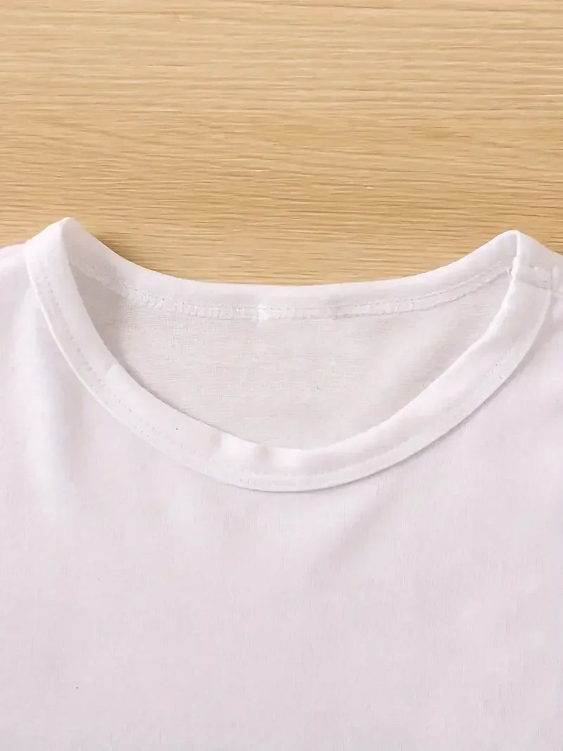Broadcloth Floral Print Crew Neck T-Shirt