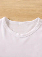 Broadcloth Floral Print Crew Neck T-Shirt