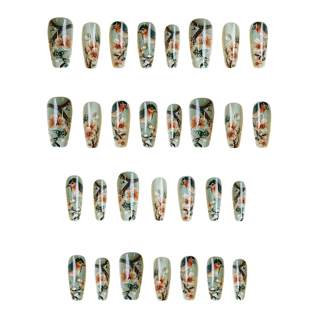 set Medium long fake nails