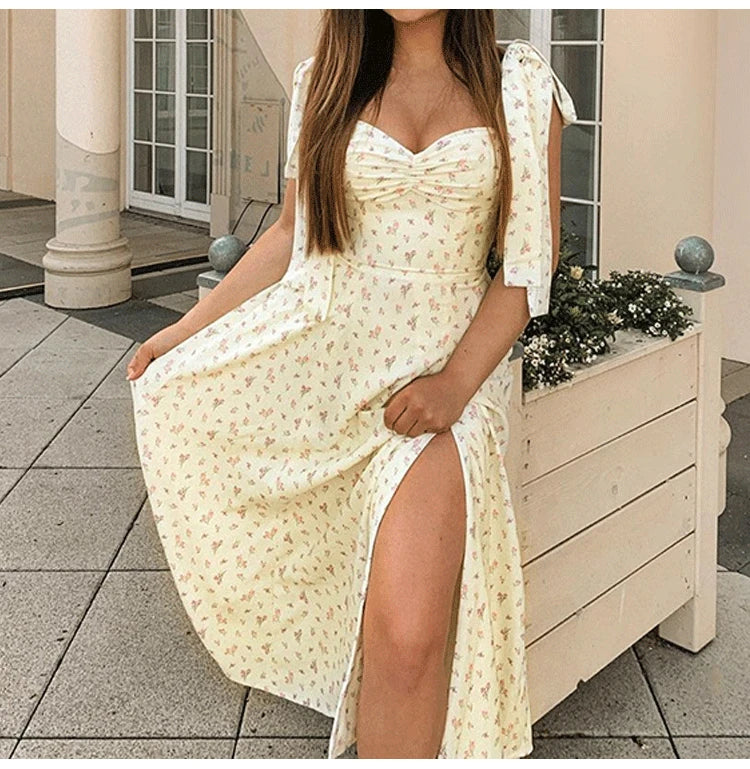 Floral Tight Camisole Dress