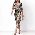 Summer V-Neck Slit Dress