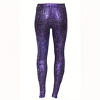 Shiny Metallic Pencil-Cut Leggings
