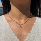 Crystal Letter Initial Necklace