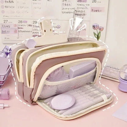 Large Capacity Zipper Pencil Case