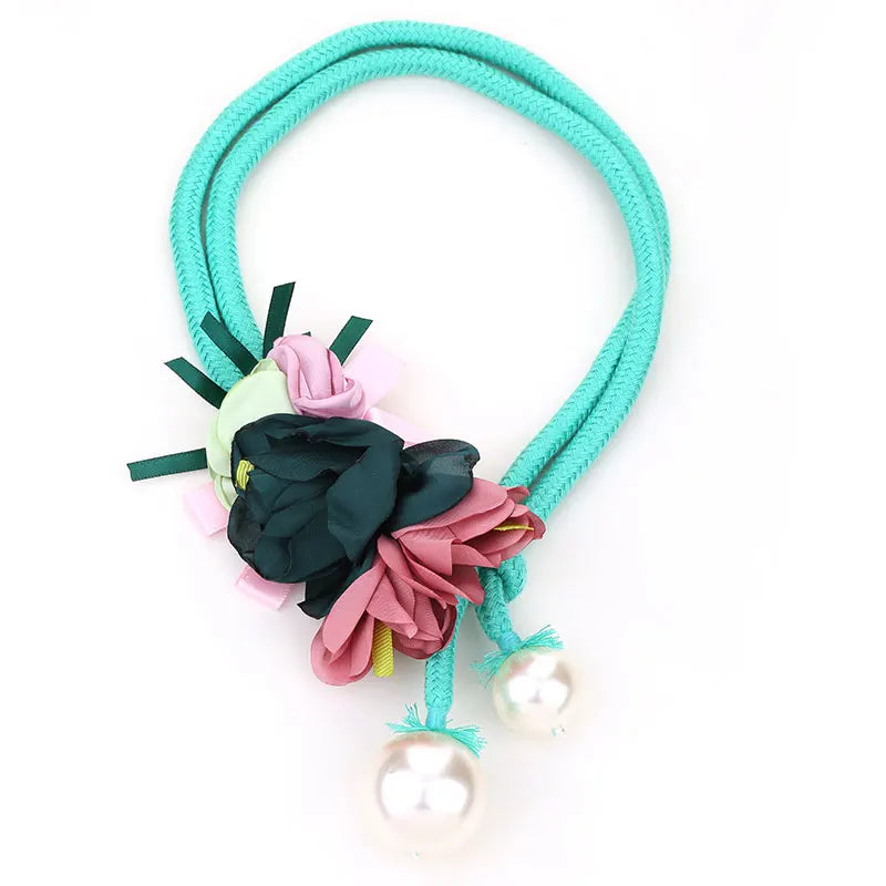 Boho Pearls Flower Necklace