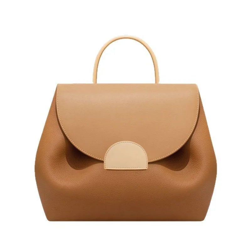Split Leather Rectangle Bag