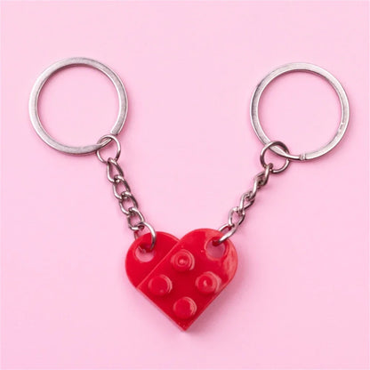 Couples Brick Keychain Set