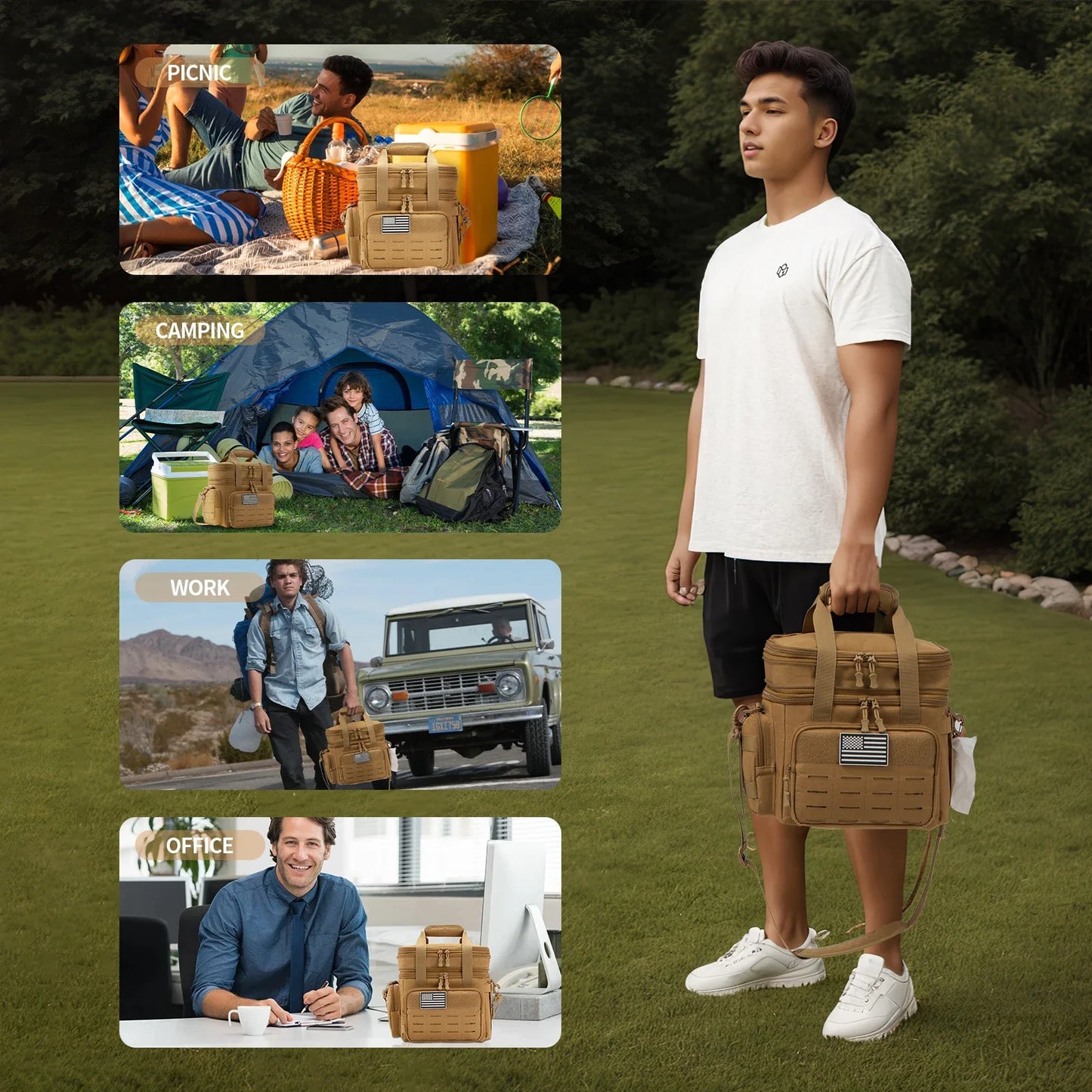 18L Insulated Tactical Cooler Bag