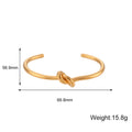 Round Gold Cuff Bracelet