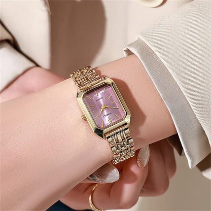 Gold plated quartz watch