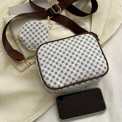 Geometric Crossbody Bag Set