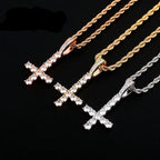 JINAO Iced Cross Necklace