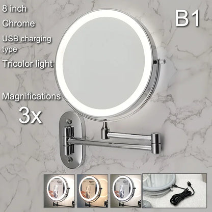 Wall Mounted Lighted Makeup Mirror