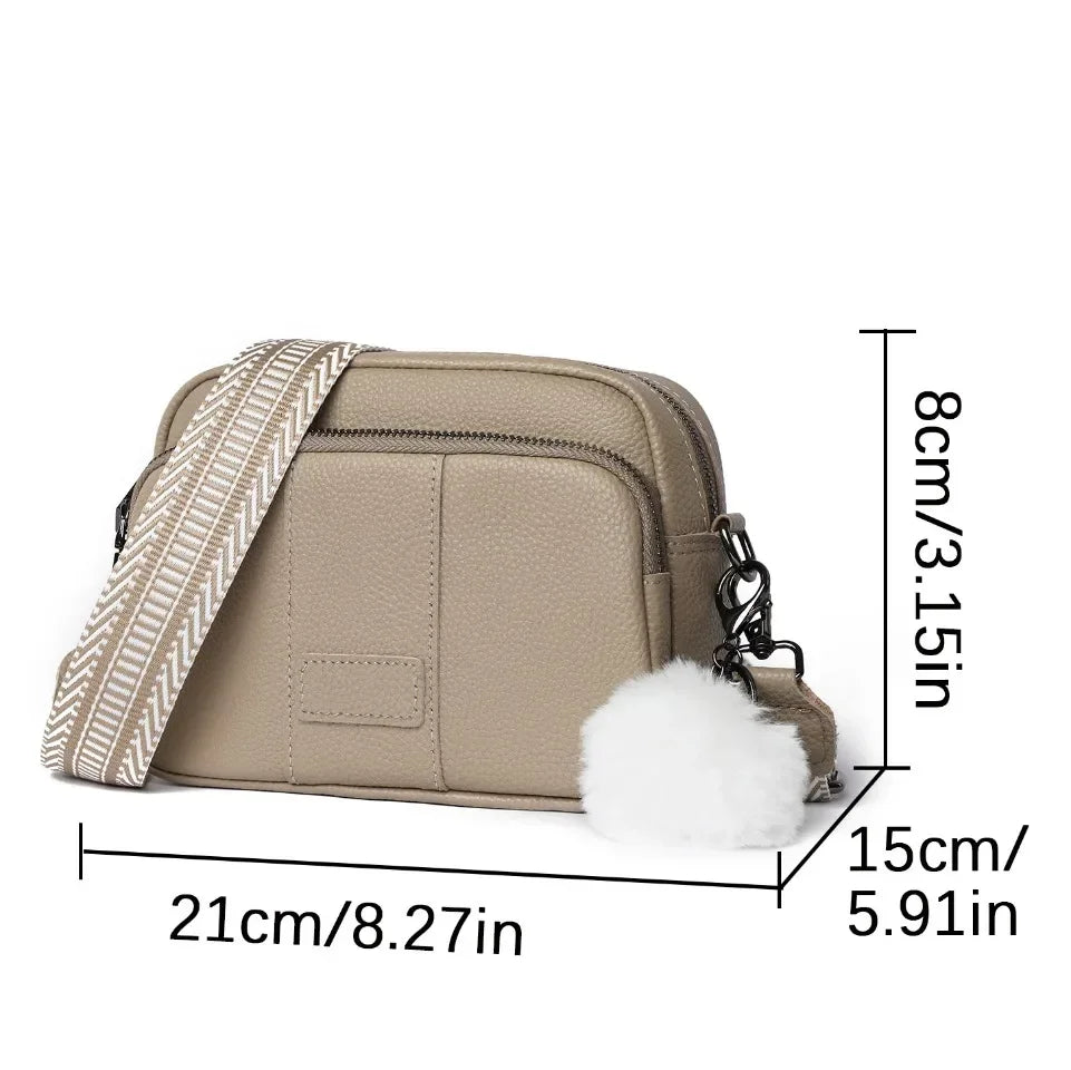 100% Genuine Leather Women's Messenger Bag