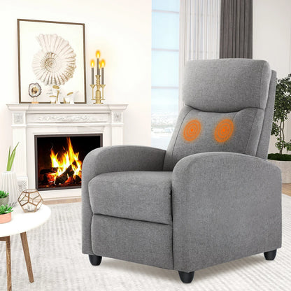Modern Fabric Recliner Sofa