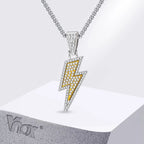 Vnox Lightning Pendant Necklace