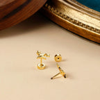 Star Screw Back Stud Earrings