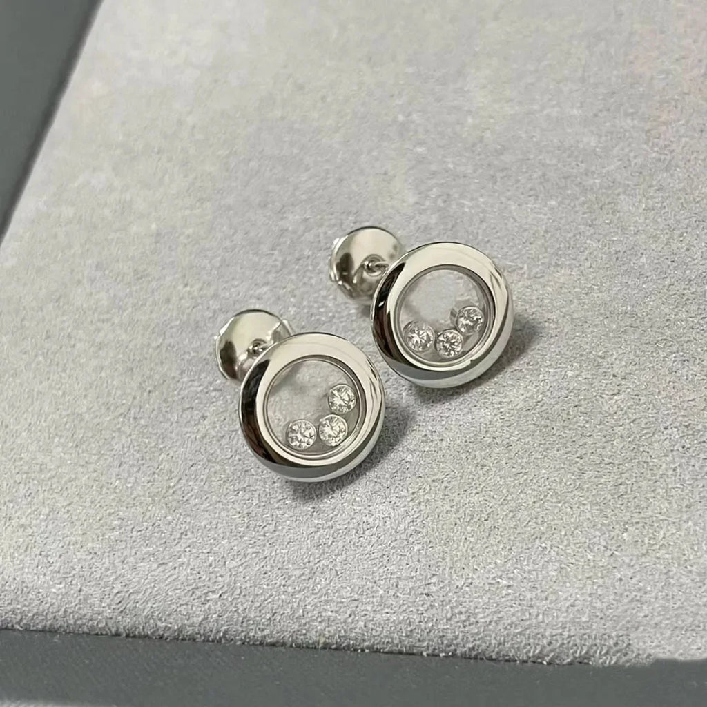Rhinestone Stud Earrings