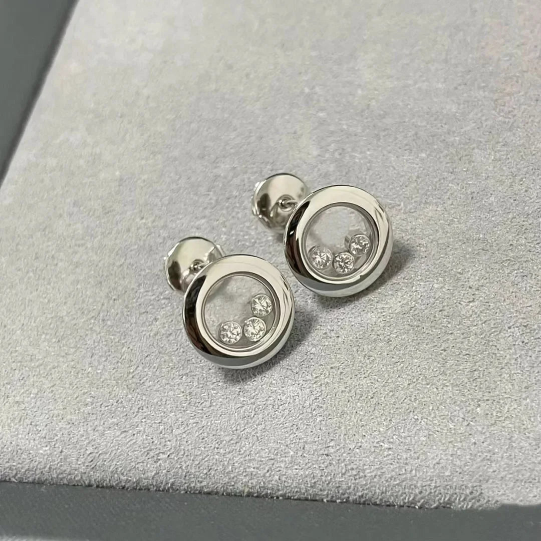 Rhinestone Stud Earrings
