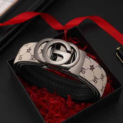 Men’s Automatic Buckle Leather Belt