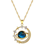 Luxury Zircon Planet Pendant
