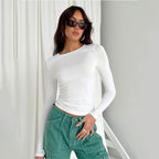 Everyday Solid Crew Neck True-To-Size Fit Crop Top