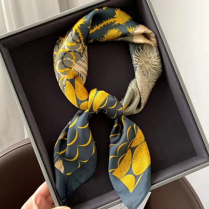 High-End Small Silk Scarf
