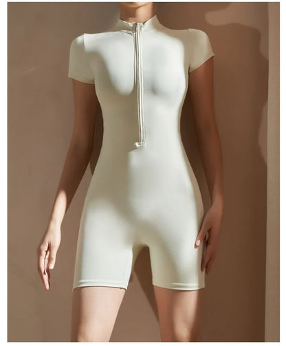 Women’s Short Sleeve Yoga Jumpsuit