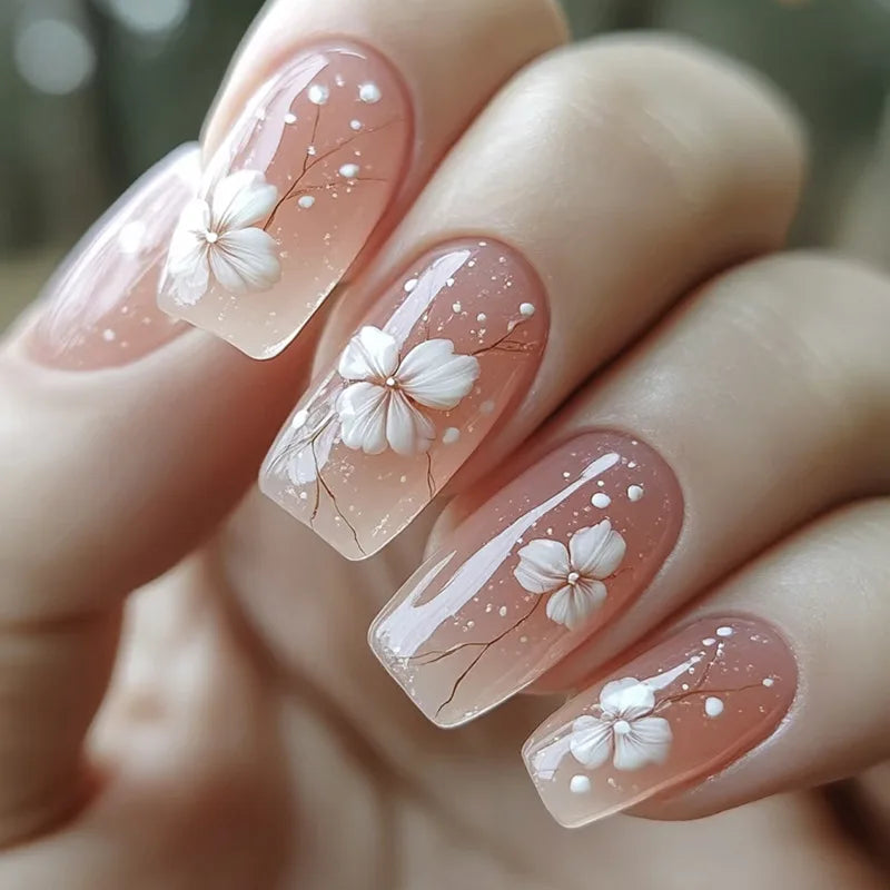 set Medium long fake nails