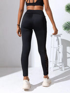 Side Mesh Patchwork Yoga Leggings