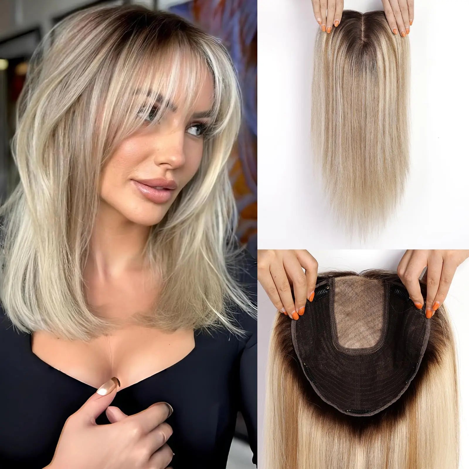 Remy Hair Topper