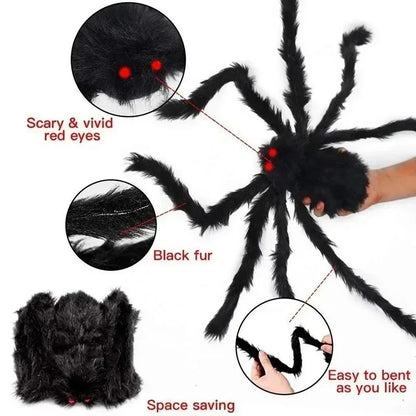 Halloween Giant Plush Spider Decoration