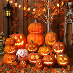 Glowing Pumpkin Lantern Decor