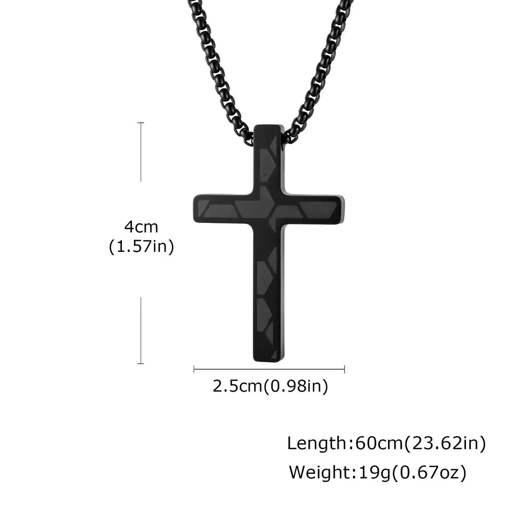 Vnox Cross Pendant Necklace