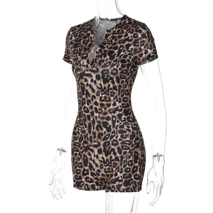 Women’s Leopard Summer Jumpsuit