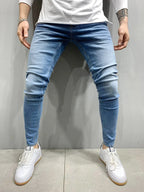 Slim Denim Zipper Jeans