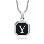 Initials Letter Pendant Necklace