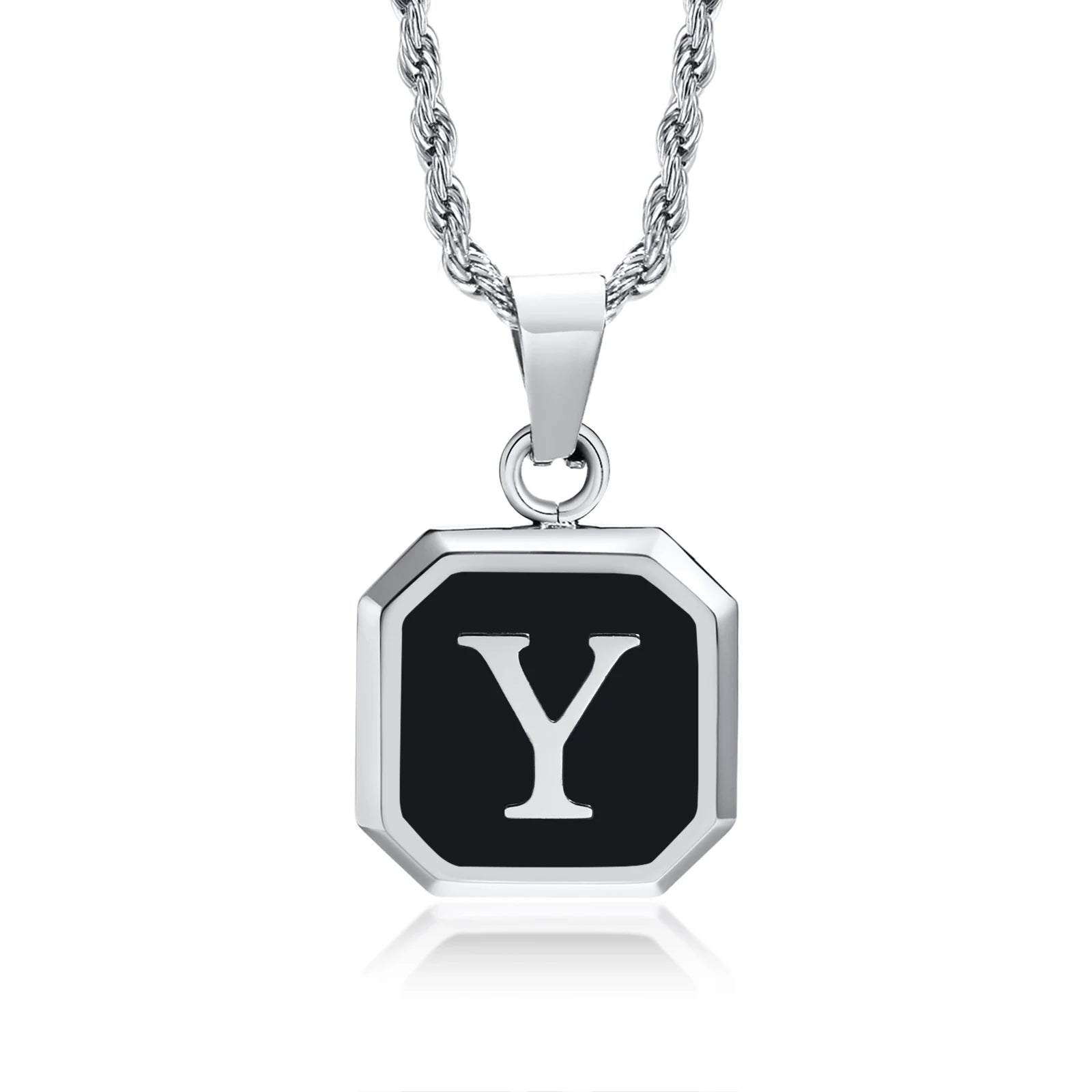 Initials Letter Pendant Necklace