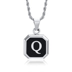 Initials Letter Pendant Necklace