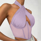 Cross Halter Tank Top
