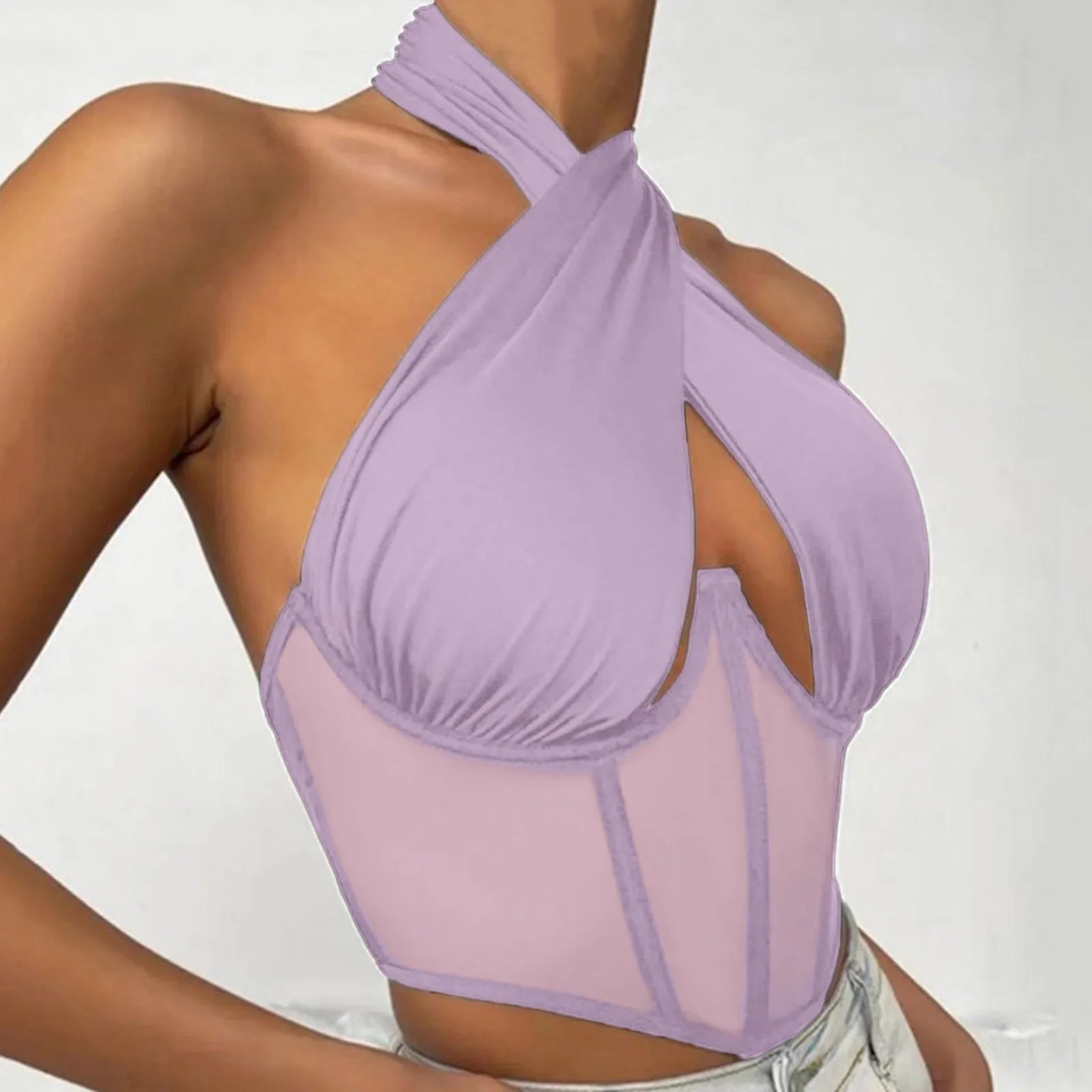 Cross Halter Tank Top