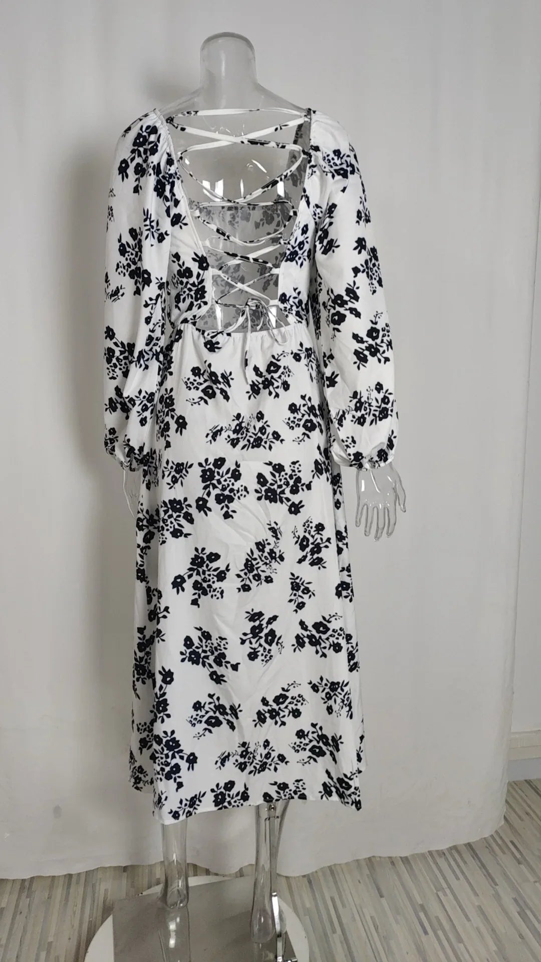 Spring Autumn Split Dress