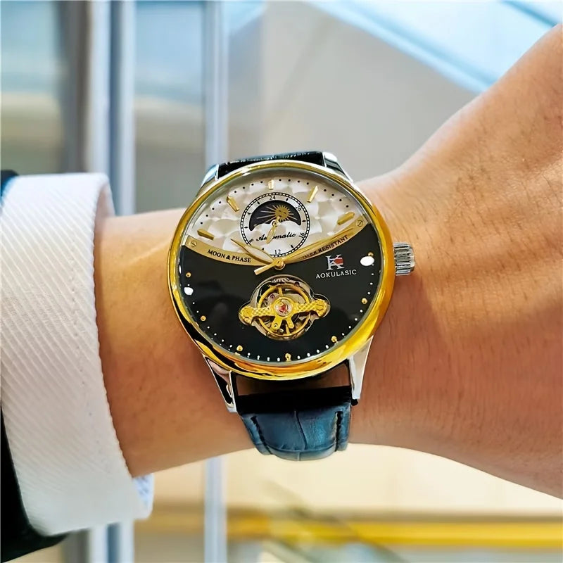 AOKULASIC Formal Skeleton Automatic Watch