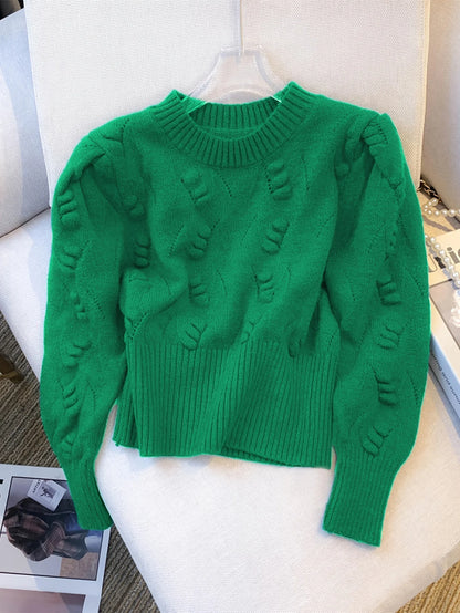 2026 New Winter Rib Knit Crop Sweater