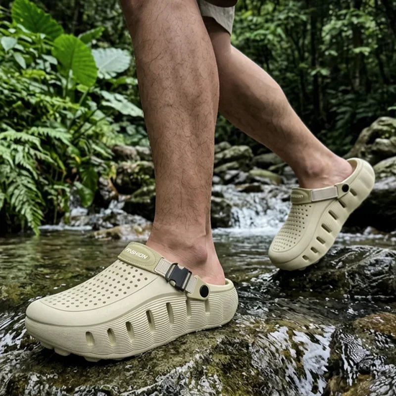 Patchwork EVA Water Clogs