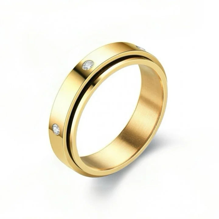 Black Titanium Spinner Ring