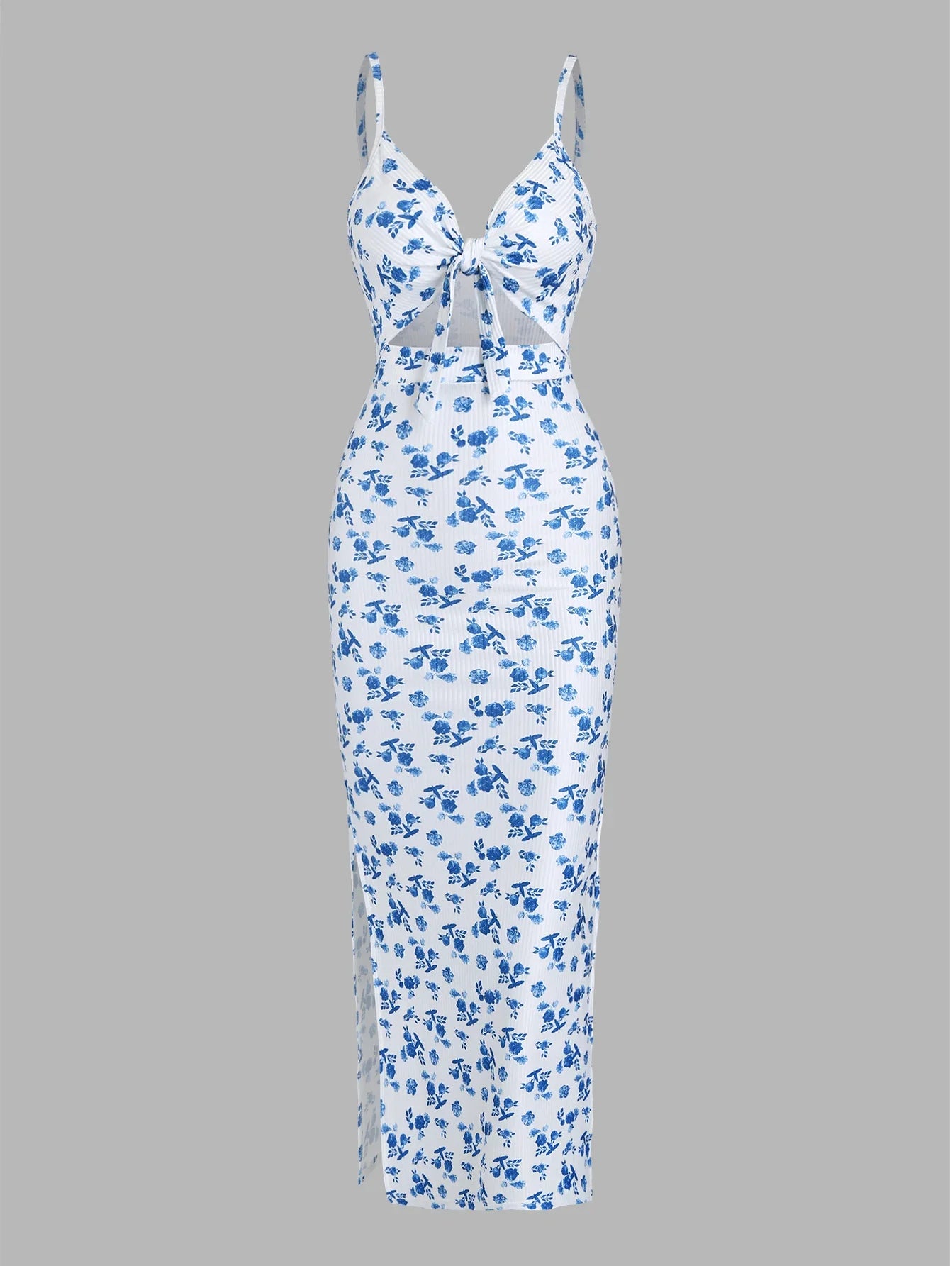 Summer Print Suspender Dress