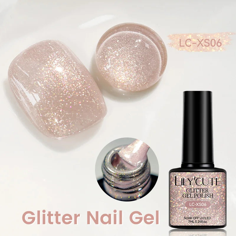 LILYCUTE Glitter Nail Gel Polish
