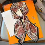 Graphic Ribbon Long Strip Scarf