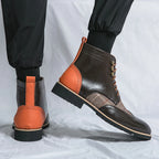 Leisure Leather High-Top Boots